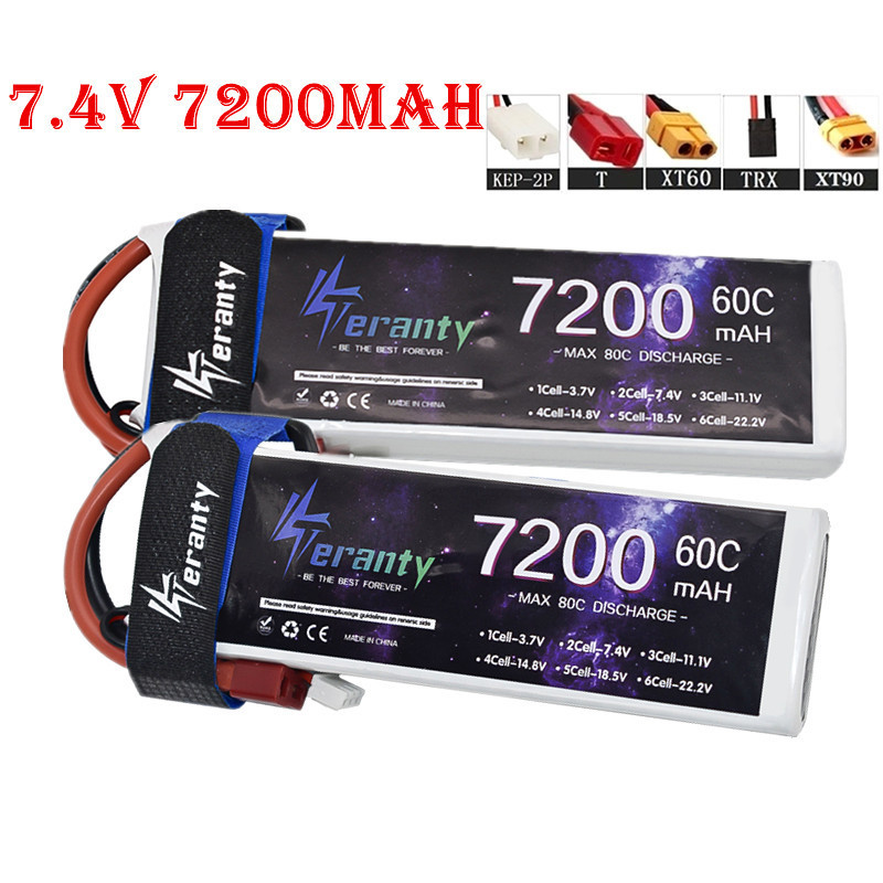 Rc Helicopter Coaxial - Обновленная литий-полимерная батарея 7200 мАч 7,4